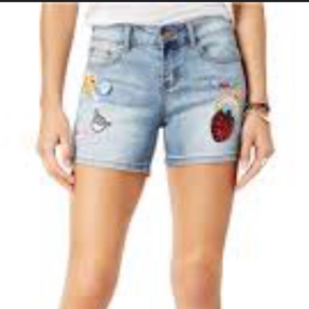 ÍNDIGO RAIN Women Patches Decoration Jeans Shorts | 11
